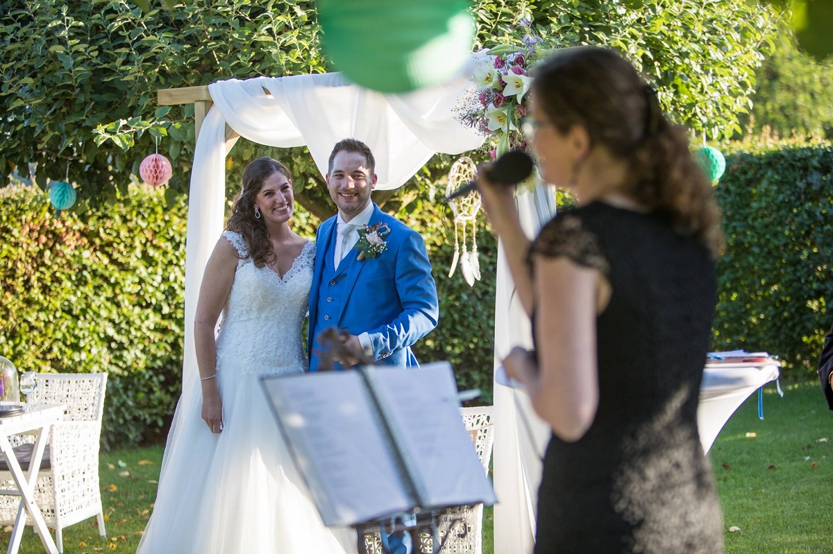 Live muziek tijdens de ceremonie